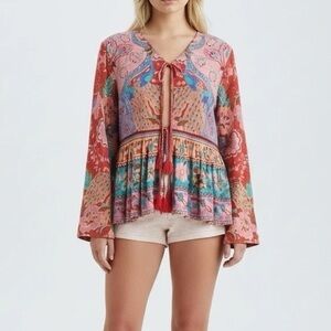 Spell & The Gypsy Lotus Ruby Red Jacket